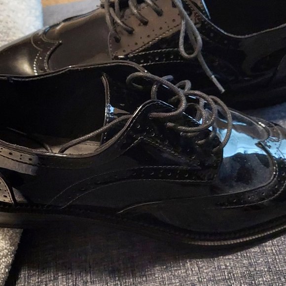 ASOS DESIGN OXFORD LEATHER BROGUE DRESS SHOES - Picture 9 of 12